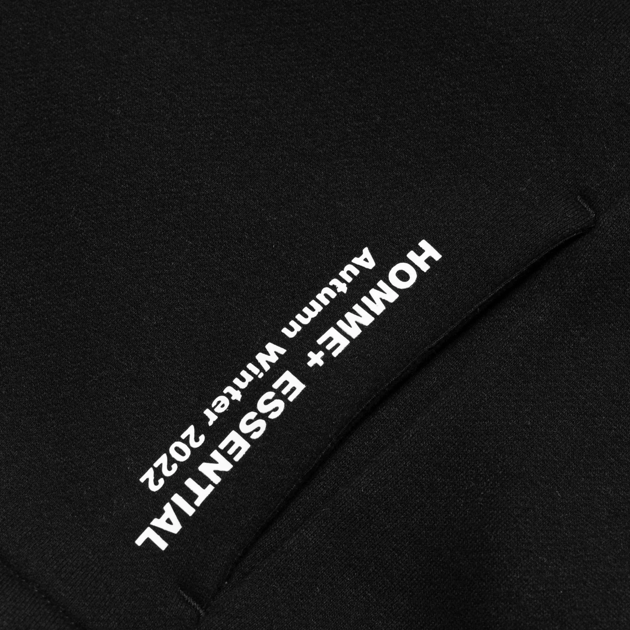 HOMME  Hooded Fleece Vest Black